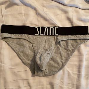 Blanc Menswear Gray Enhancing Brief